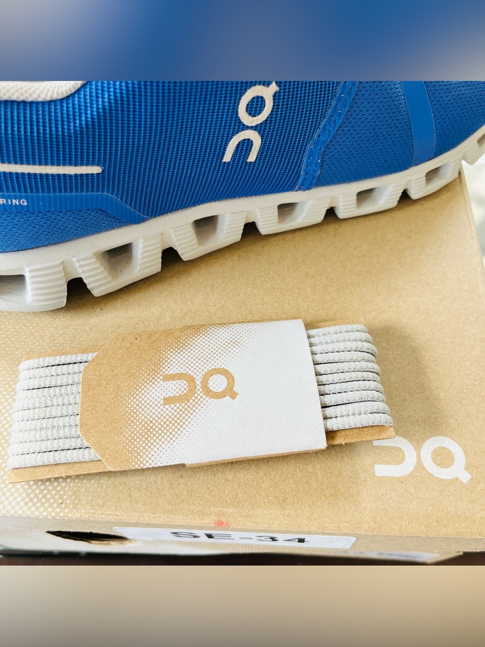 On Cloud 5 Waterproof Women’s Running Sneakers Low Top Cobalt/Glacier 59.98344 - Picture 7 of 7